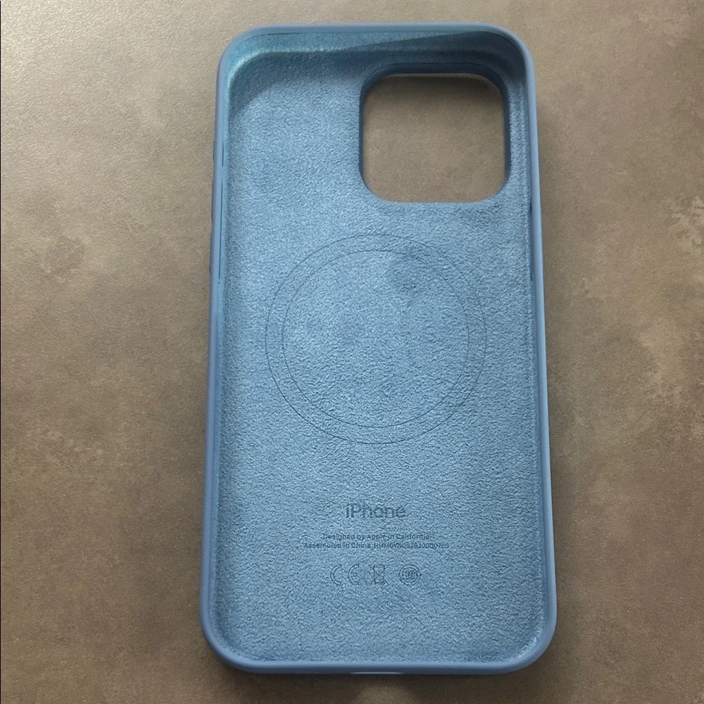 Apple Sky Blue Silicone IPhone 15 Pro Max Case